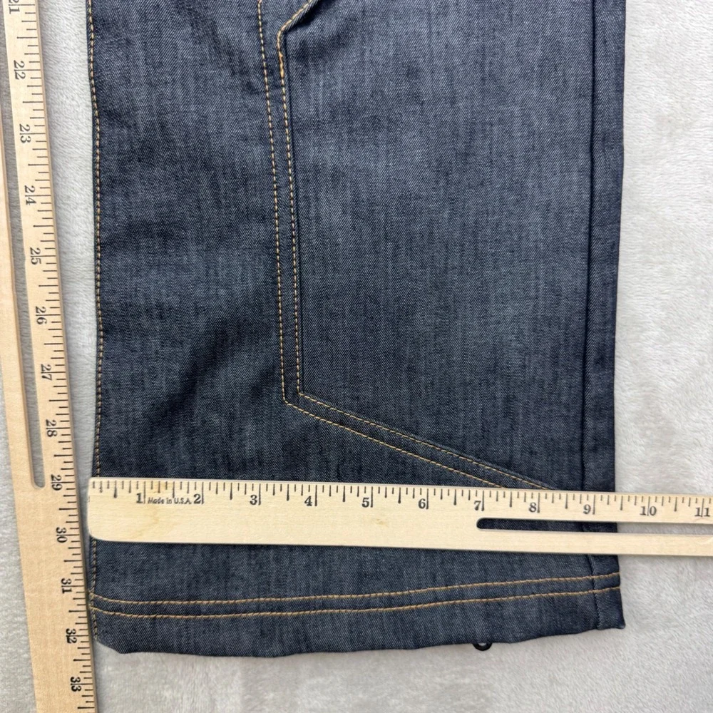 Athleta Denim Snow Pants Womens 0 Blue Flare Ski Snowboard Winter Hiking 2011